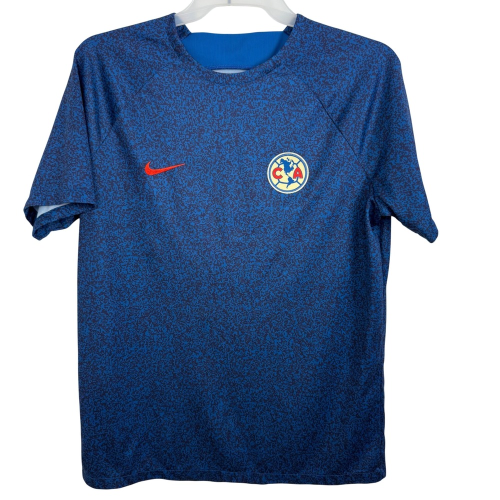 Nike Club America 2023/24 Pre Match Jersey Mens XL Blue Soccer Futbol